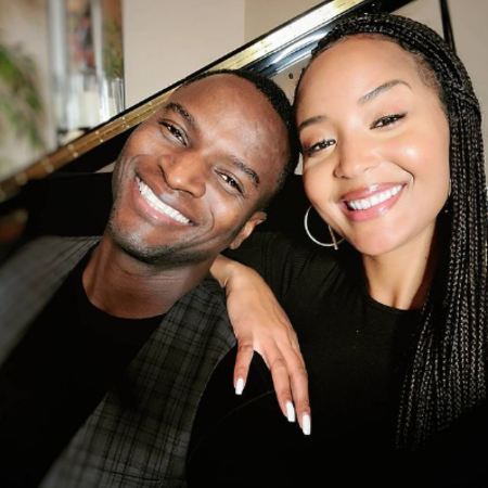 Azja Pryor and her partner Cherif A Ndiaye